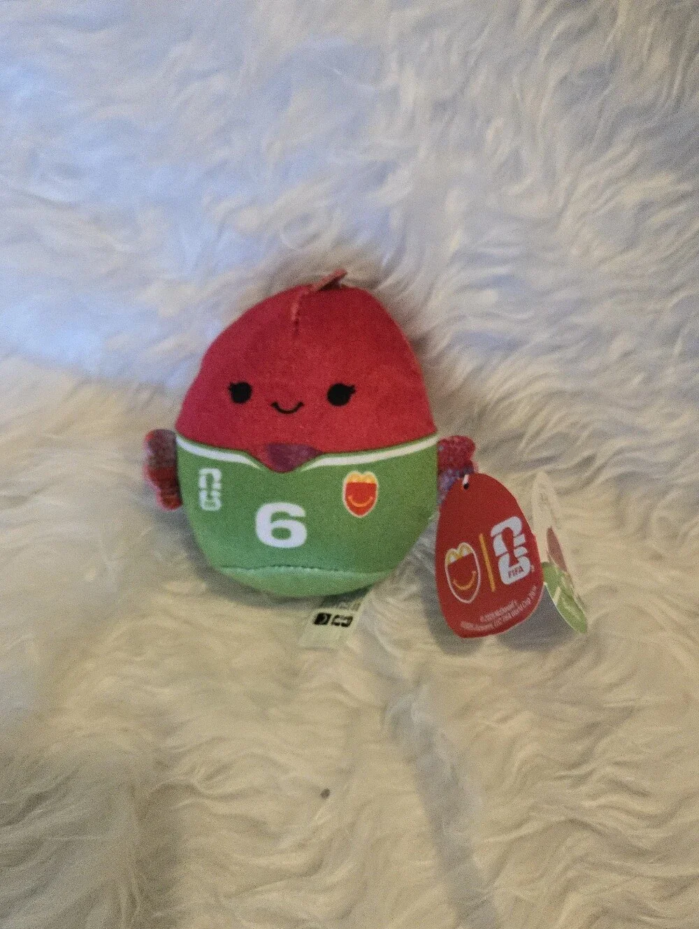 Squishmallow Barella #6 Fifa World Cup Soccer McDonald's Happy Meal Toy Italy